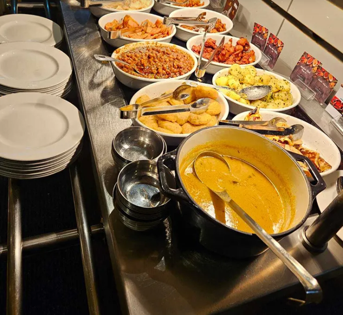 3. Warm Indian Buffet